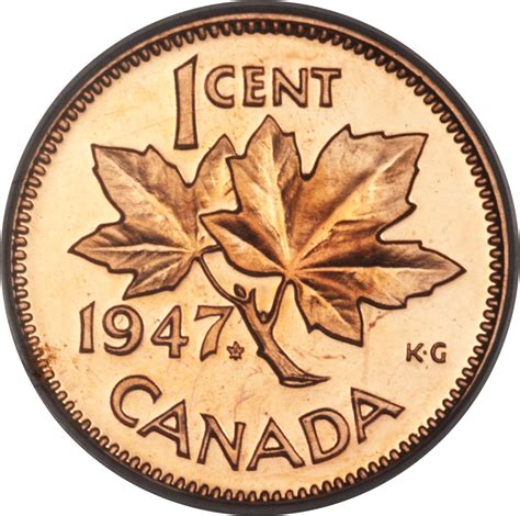 1947 canadian penny coin value